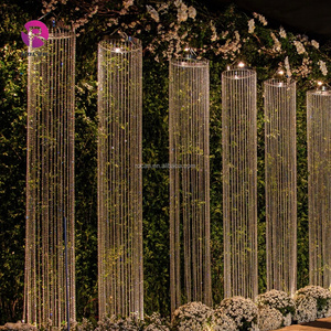 Lustre de perles de cristal suspendu décoratif de <span class=keywords><strong>plafond</strong></span> de <span class=keywords><strong>salle</strong></span> de <span class=keywords><strong>mariage</strong></span> pour la décoration de <span class=keywords><strong>plafond</strong></span> de hall d'hôtel de <span class=keywords><strong>mariage</strong></span> - Product Image 4