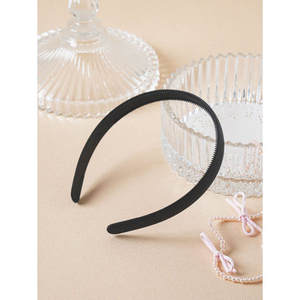 Fascia per capelli nera senza testa accessorio per fascia elegante - Product Image 1