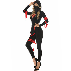Máscara de Cosplay de <span class=keywords><strong>Ninja</strong></span> Femenina de <span class=keywords><strong>Anime</strong></span> en Oferta, Disfraz de Medias Negras para Halloween para <span class=keywords><strong>Mujer</strong></span> Adulta - Product Image 5
