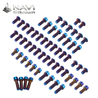 Écrous de roue en titane NAVI GR5 pour Sur-Ron LBX Ultra Bee, plus légers, bleu argenté anodisé, M14x1.5, écrous de roue en titane noir