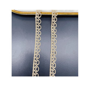 Broderie unisexe avec petit code à barres, fil doré, accessoires Lolita pour femmes, tissu floral soluble dans l'eau, décoration pour chaussures - Product Image 6