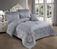 Parure de lit de luxe en molleton doux et chaud avec garnissage en coton 400 fils, comprenant couette, housse de couette et deux taies d'oreiller – Vente en gros