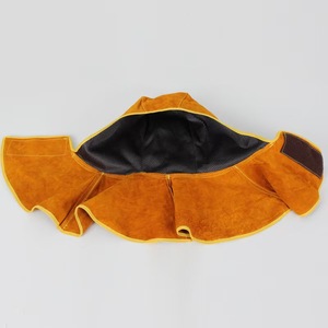 Casco de soldadura de cuero de vaca OEM para hombre <span class=keywords><strong>con</strong></span> logotipo personalizado etiqueta de marca diseño impreso - Product Image 3
