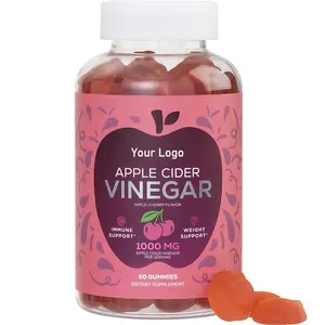 Private Label OEM Vegan Vitamines Gommes ACV Slim Perte de poids Vinaigre de cidre Gommes pour la perte de poids Nettoyer