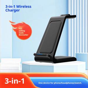 Le chargeur sans fil trois-en-un convient aux supports de charge sans fil pour téléphones portables et aux supports magnétiques de bureau. - Product Image 6