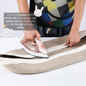 Baby Changing <strong>Basket</strong> <strong>Set</strong> Large Matching Diaper Foam Changing Pad &amp; Water Repellent <strong>Cover</strong>, Premium Cotton Rope <strong>Moses</strong> <strong>Basket</strong> - Product Image 2