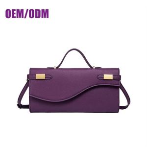 Customized Luxury Classic PU Leather Handbag Designer Logo Brand New Durable Lightweight Shoulder <b>Bag</b> Fashionable Wallet Dinner - Product Image 1