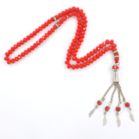 Chapelet chaînes 6mm, 99 pièces, collier musulman en cristal coloré, vente en gros, économique