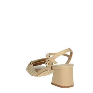 Sandalo con Tacco da Donna Gold & Gold, Beige, Tacco a Blocco, Cinturino alla Caviglia - Product Image 2