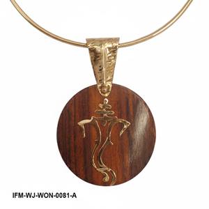 Handcrafted Wooden Necklace Pendant For <b>Women</b> With Natural Lightweight Boho Design Stylish Eco Friendly <b>Jewelry</b> Perfect - Product Image 4