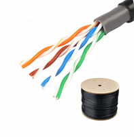 Cable de Telecomunicaciones Cat5e para proyectos de red de cobre desnudo, categoría mejorada, 0,5mm, UTP, 100M