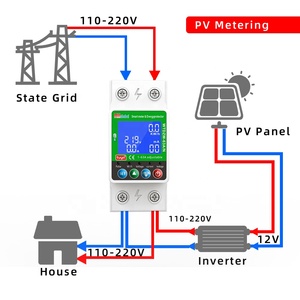 Medidor de energía inteligente prepago RMshebei Din Rail, interruptor inteligente Wifi, disyuntor, medidor de energía, disyuntor de fuga a tierra 63A 2P - Product Image 4