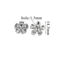 Varios estilos de acero inoxidable, tapas de cuentas de flores de pétalos, envolturas de filigrana Vintage, colgante de perlas, conectores de fianza para la fabricación de joyas