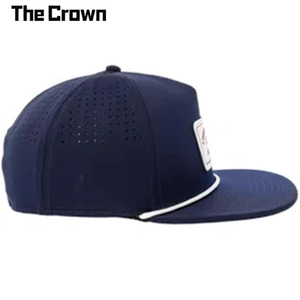 Casquette à visière plate structurée à 5 panneaux avec logo personnalisé, patch tissé et trous découpés au laser, vente en gros, fabricant - Product Image 4