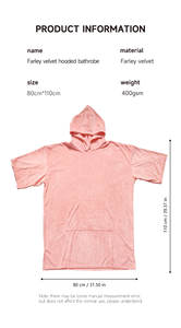 Recycled Quick Dry Surf Poncho Adult Pink <b>Beach</b> Towel Long Sleeve Hooded Wearable <b>Beach</b> Towel <b>Hoodie</b> - Product Image 4