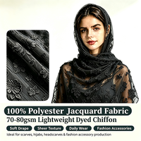 Tissu Jacquard Gaufré à Motif Floral Légèrement Transparent et Respirant pour Écharpes et Robes Femme – Collection Printemps-Été (Vente en Gros)