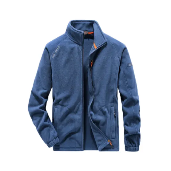 TM-029 Grab fleece men's 2022 autumn and winter stand-up collar cardigan hoodie sweatshirt polar fleece plus man jacket