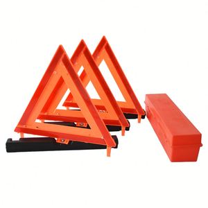 Kit d'avertissement d'urgence triangulaire robuste avec bande réfléchissante pour le camping en plein air, fournitures de sécurité routière, logo personnalisé - Product Image 1
