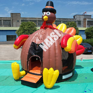 Fabbrica a buon mercato Festival del PVC Moonwalk salto casa gonfiabile a tema tacchino salto buttafuori <span class=keywords><strong>castello</strong></span> per bambini - Product Image 2