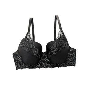 Large Size Women's Sexy Thin Lace Underwear Solid Pattern Plus Size with Adjustable Straps and Deep V Cup Custom Logo