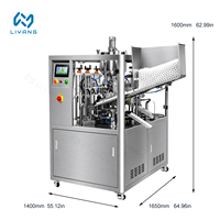Machine de remplissage et de scellage de tubes entièrement automatique à grande vitesse avec scellage par ultrasons pour le remplissage de tubes de crème et de lotion cosmétique