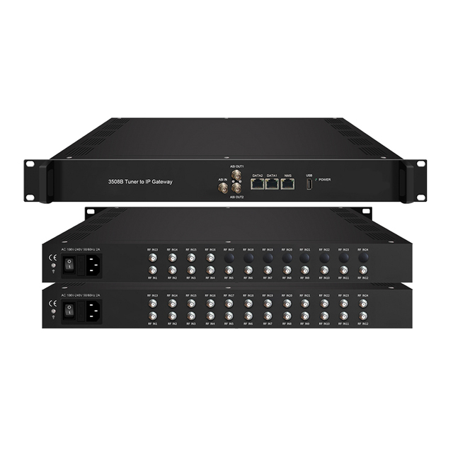 16in1/24in1 Tuner to IP Gateway Server DVB-S/S2 Support 8/16/24 FTA Digital Headend CSP-3508B