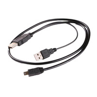 D1097 Double USB 2.0/20 Type a vers Mini B USB Câble haute vitesse en forme de Y Compatible avec les disques durs externes