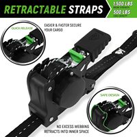 Sangle à cliquet rétractable automatique en polyester 25mm 680kgs avec certificat GS