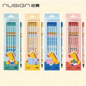 Juego de 10 lápices Nusign con diseño de caballo de dibujos animados coloridos para niños, para uso escolar en exámenes de escritura - Product Image 1