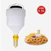 Bouteille en plastique carrée blanche 2,5L/3,5L/5,5L pour sauce salade, avec distributeur suspendu, garantie 1 an, utilisation facile