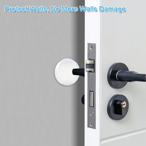 Protectores de Puerta (6, Transparentes), Tope de Puerta, Protector de Pared, Evita Daños en la Pared, Adhesivo Fuerte - Product Image 1