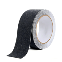 Cinta Adhesiva de Doble Cara Negra Antideslizante de PVC Impermeable y Abrasiva para Patinetas, Pisos y Escaleras, Disponible en Varios Colores