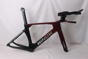 Winowcycle mới đầy đủ Carbon TT Xe đạp khung đĩa Carbon khung đua xe đạp ba môn phối hợp thời gian thử nghiệm sợi carbon xe đạp khung TT Bar - Product Image 2