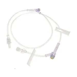 Ensemble d'extension IV vétérinaire OEM ODM ensemble de rallonge de perfusion IV animal jetable avec ports d'injection du site Y