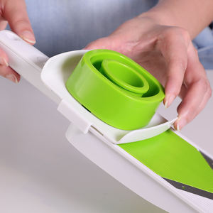 Rebanador de tomate profesional Pp ajustable, verde, manual, para mesa, rebanador de verduras - Product Image 2