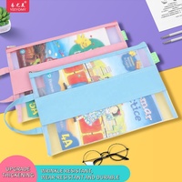 Sacs de rangement pour documents Yeeyomy avec logo personnalisé, fermeture éclair, format A4, sacs en nylon avec poignée pour les étudiants