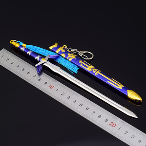 Épée Maîtresse de 23 cm en Métal Non Affûtée de la Légende de <span class=keywords><strong>Zelda</strong></span> Skyward Sword, Décoration de Bureau Faite par les Fans, Objet de Collection en Métal - Product Image 6