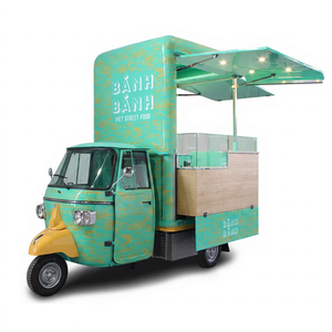 Tricycle Électrique pour Restauration Mobile, Chariot de Traiteur à Trois Roues, Résistant à la Rouille, Garantie 5 Ans, Café, Pizza, Tacos, Glaces, Snacks - Product Image 1