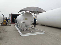 CIMC Hongtu excelente calidad 5/10 toneladas 10/20m3 equipo de estación de llenado de propano butano LPG montado