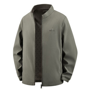 Veste décontractée coréenne à col baseball pour homme, nouvelle collection printemps-automne-hiver 2025, coupe jeune et mature, chaude et coupe-vent - Product Image 4