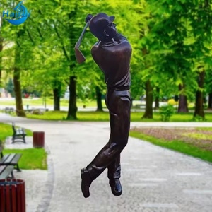 Custom Outdoor Garden <b>Golf</b> <b>Club</b> Decor Life Size Bronze of Player Hairui232, Hairui232 High-quality Stainless Steel Ensures - Product Image 4