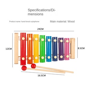Juguetes Educativos de Madera para la Primera Infancia: Set de Piano con Cuentas Giratorias, Reloj, Torre Arcoíris y Gusano Retorcido para Bebés y Niños Pequeños - Product Image 5