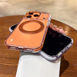 For iphone 13 14 15 16 17 Pro Max Invisible Bracket Stand Transparent clear case with Camera protection and Stand <b>Bulk</b> Wholesale - Product Image 6