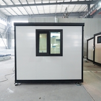 Maison conteneur mobile écologique extensible de 10 pieds, préfabriquée, modulaire, pliable, pour bureau à domicile, prête à être expédiée