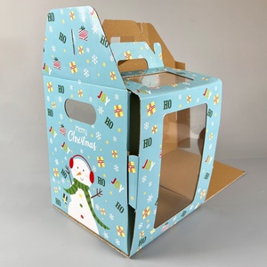 กล่องเค้กซันไชน์ กล่องบรรจุภัณฑ์เบเกอรี่มีหน้าต่าง ขายส่งจากจีน กล่องกระดาษแข็งสำหรับงานแต่งงานและอาหาร - Product Image 5