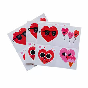Mini autocollant de <span class=keywords><strong>tatouage</strong></span> temporaire en forme de cœur pour la Saint-Valentin, motif cadenas et clé d'amour assortis pour couple, cadeau sûr pour enfants - Product Image 4