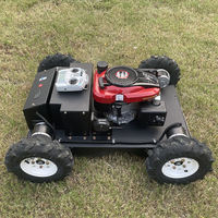 Cortadora de Césped Robótica con Control Remoto de 4 Ruedas, Distancia de Control Remoto de 200 m