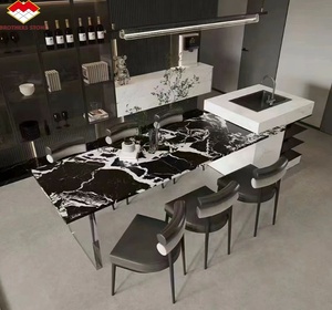 Pietra sinterizzata di alta qualità isole <span class=keywords><strong>cucina</strong></span> <span class=keywords><strong>bella</strong></span> pietra sinterizzata artificiale per <span class=keywords><strong>cucina</strong></span> isola tavolo - Product Image 1