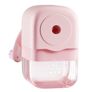 Taille-crayon manuel à alimentation automatique pour enfants de 3 à 8 ans, design géométrique en plastique, paquet individuel - Product Image 2