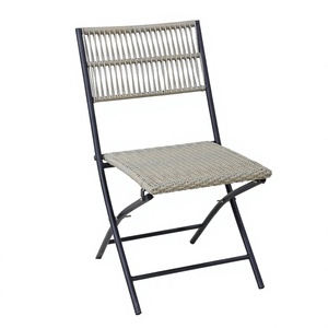 Nouvelle Chaise à Bascule d'Extérieur Tressée, Design Durable et Compact - Siège Minimaliste Léger avec Poignées, Écologique pour Villa - Product Image 1